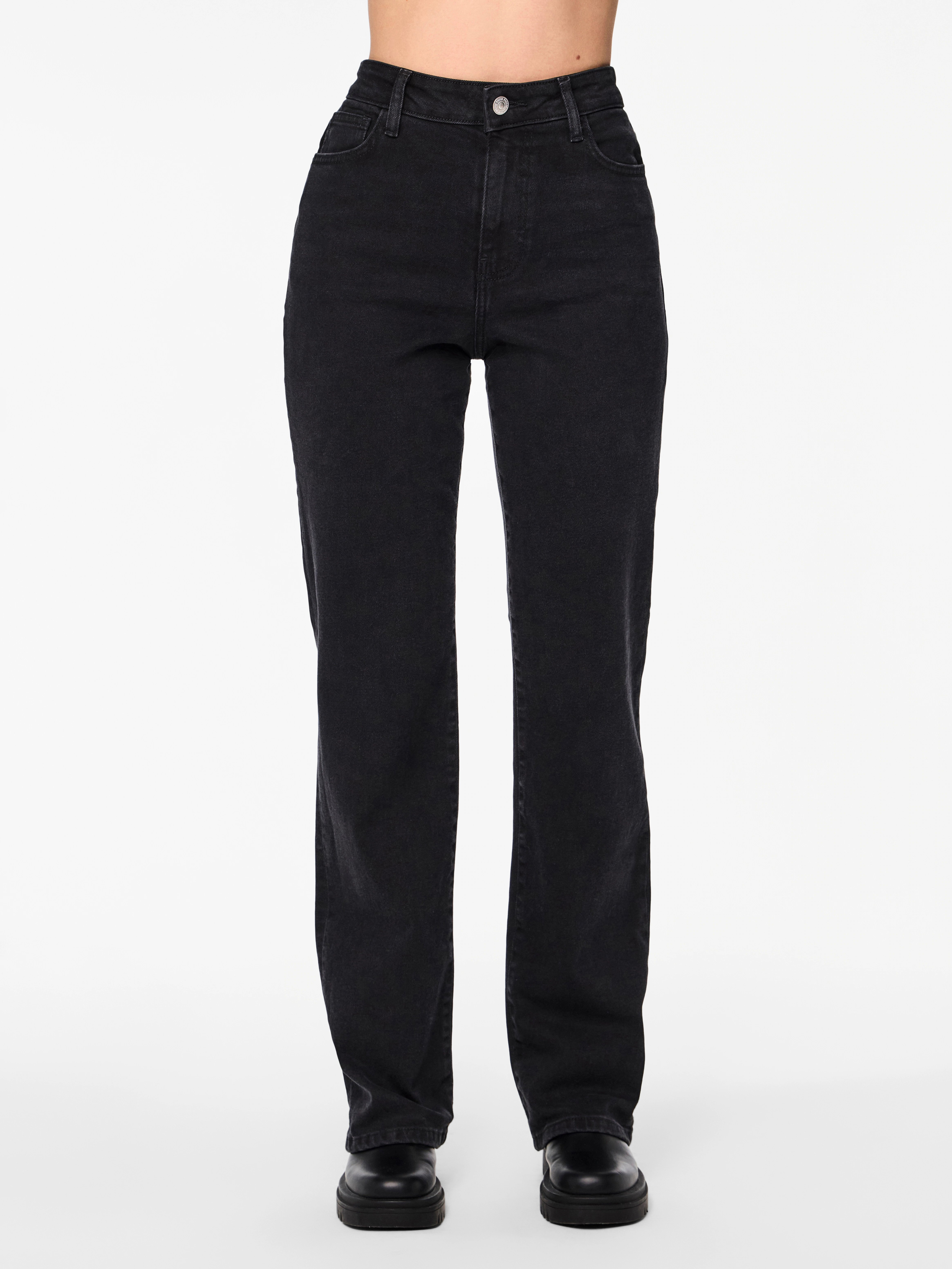 pieces Straight-Jeans "PCKELLY HW STRAIGHT JEANS BL102 NOOS BC" günstig online kaufen