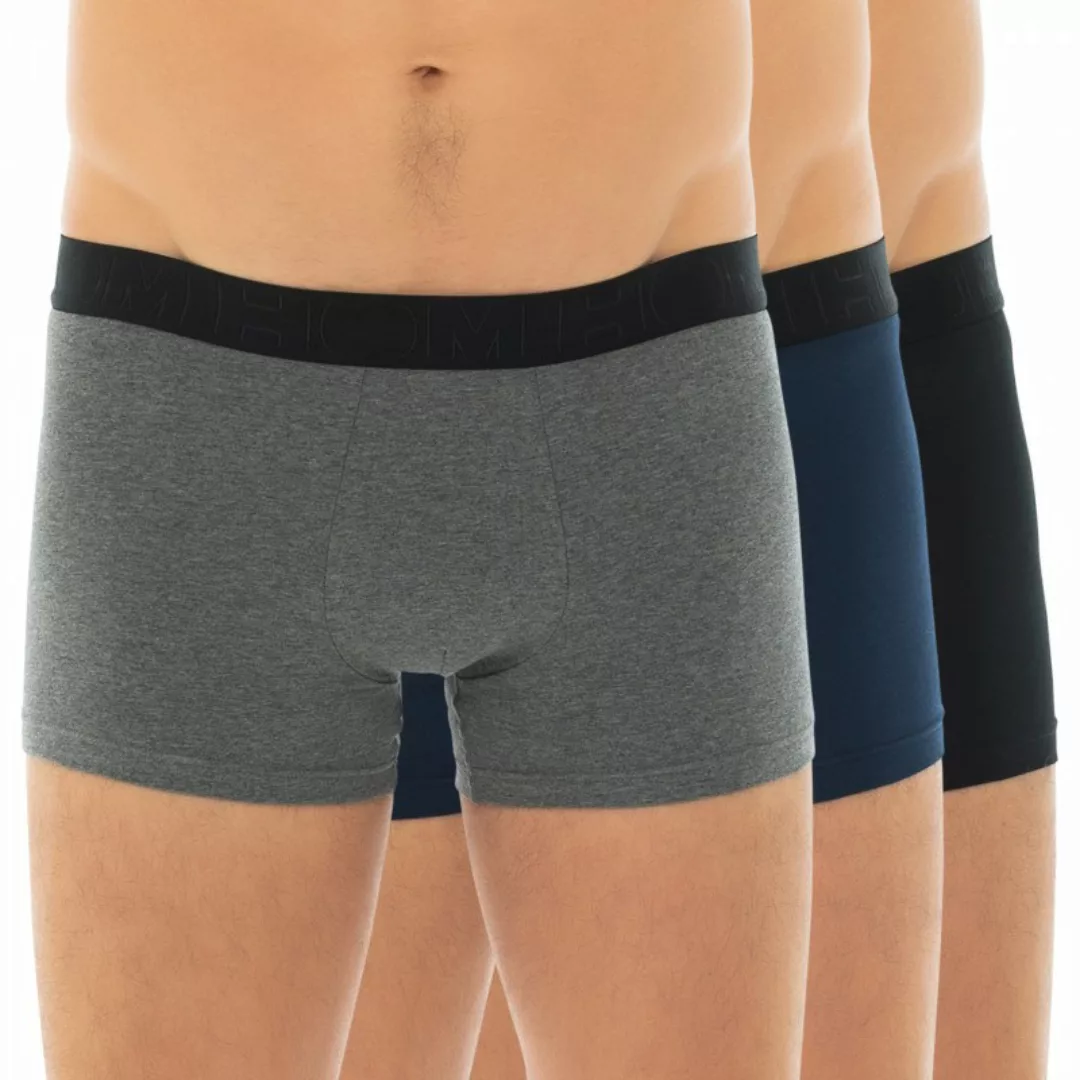 HOM 3-er Set Trunks Schwarz, Blau & Grau günstig online kaufen