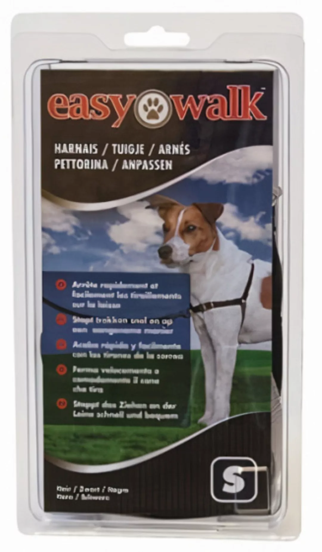 Hundegeschirr Easy Walk 38/51-180 Cm Nylon Schwarz Größe S günstig online kaufen