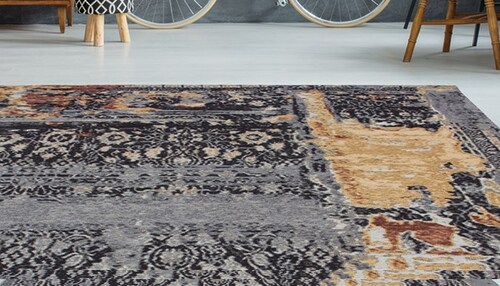 my home Teppich »Cara«, rechteckig, 8 mm Höhe, Vintage Design, Wohnzimmer günstig online kaufen