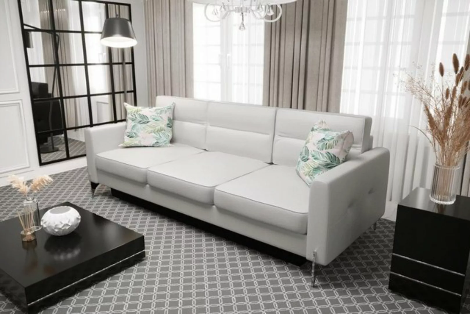 JVmoebel Sofa Sofas Klapp Textil Couch Schlafsofa Bett Sofa Kasten Couchen günstig online kaufen