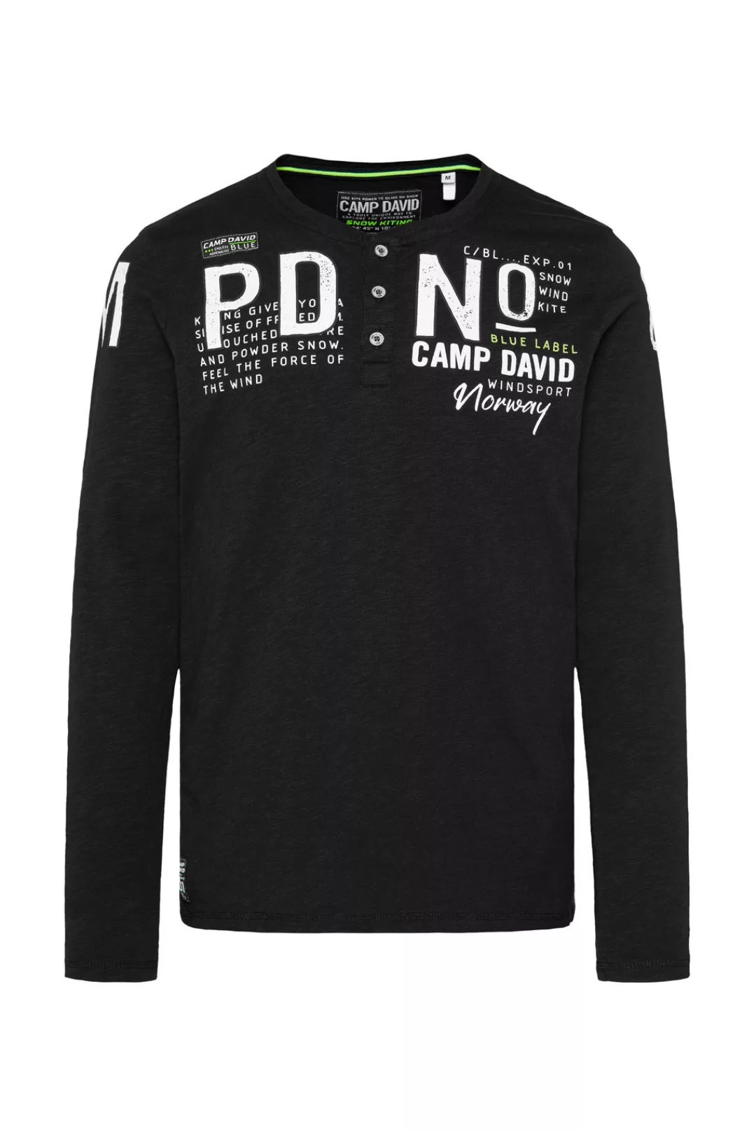 CAMP DAVID Henleyshirt, aus Baumwolle günstig online kaufen