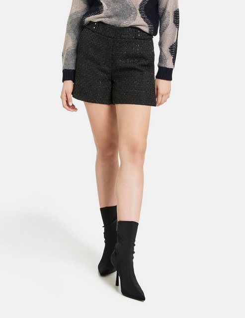 Taifun Stoffhose Tweed Shorts mit Glanzgarn günstig online kaufen