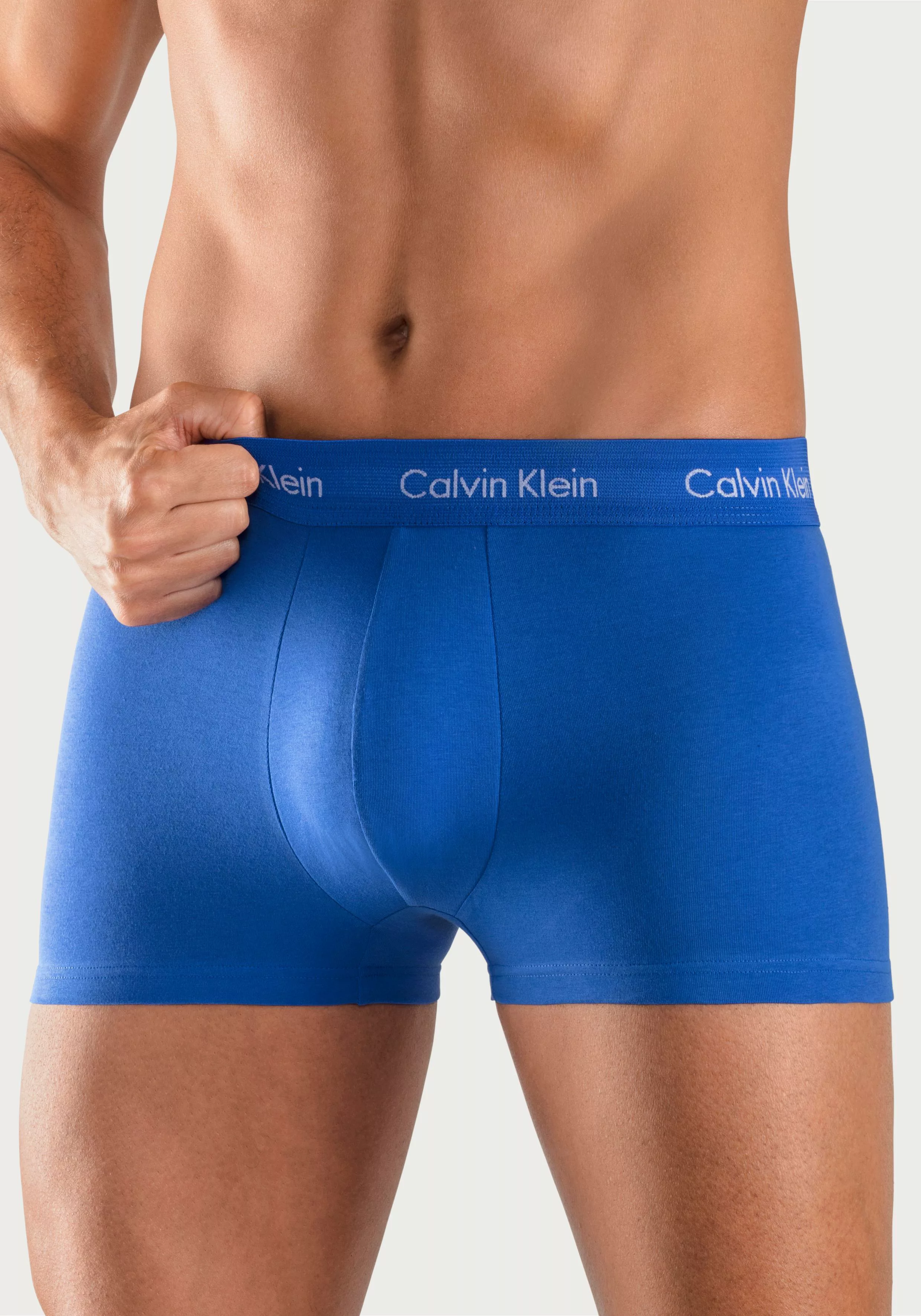 Calvin Klein 3-er Set Trunks Blau, Schwarz und Dunkelblau günstig online kaufen