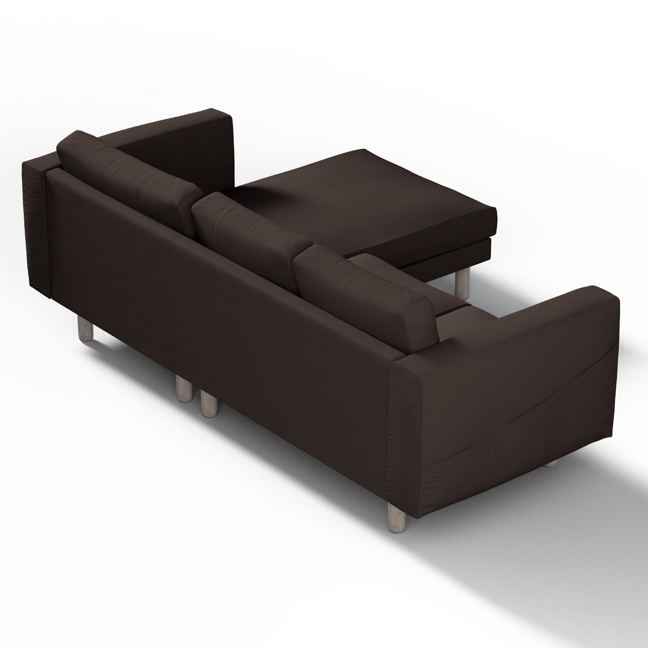 Bezug für Norsborg 3-Sitzer Sofa mit Recamiere, Kaffee, Norsborg Bezug für günstig online kaufen