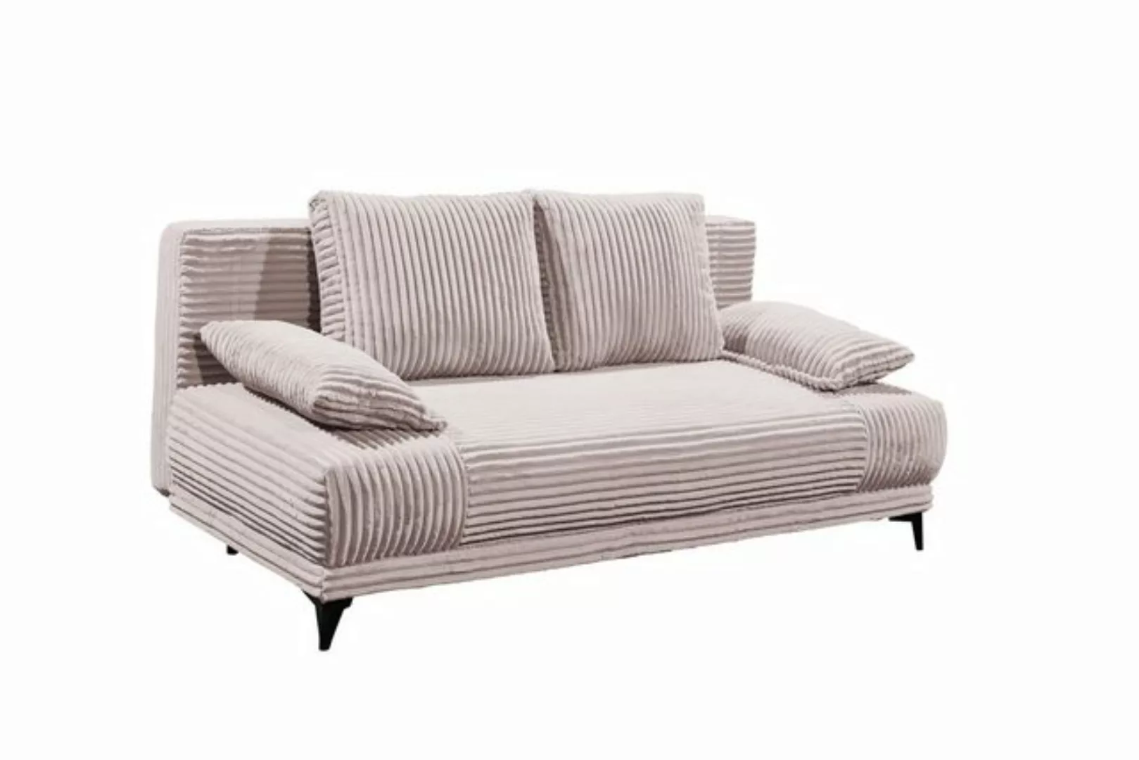 freiraum Schlafsofa SALLY Lux.3DL, Liegefläche 157x202cm, in Cord flamingo günstig online kaufen