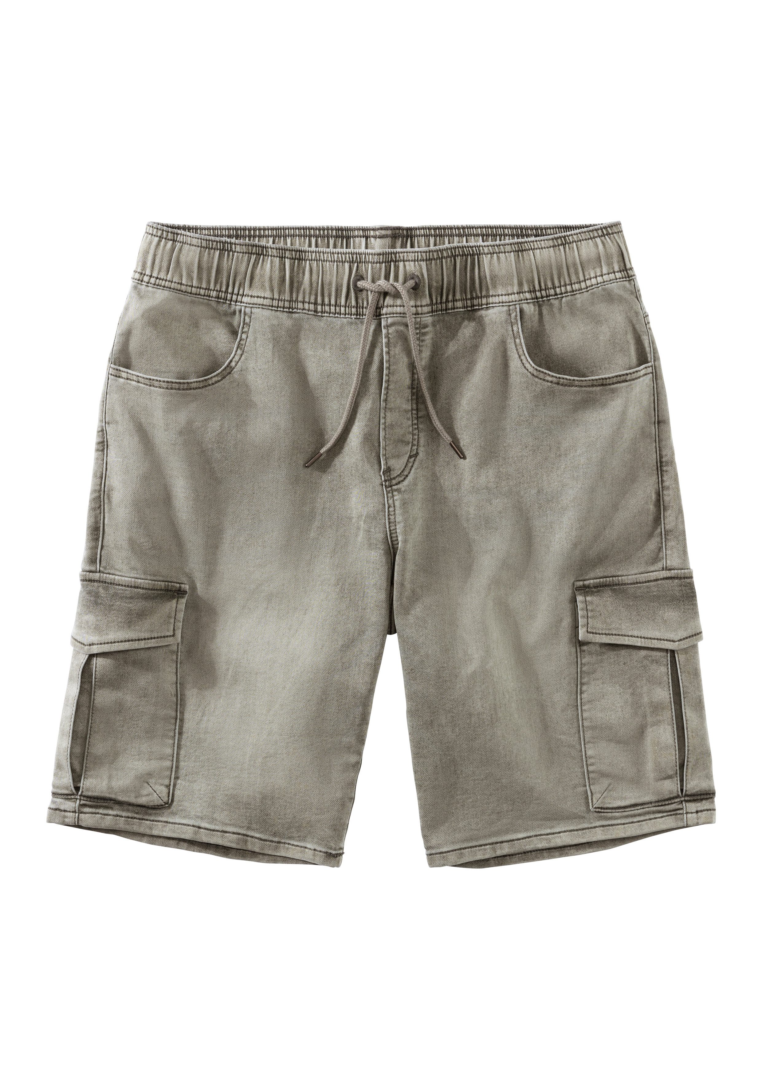 John Devin Shorts "Bermuda, kurze Jogger Pants", mit Cargotaschen, knielang günstig online kaufen