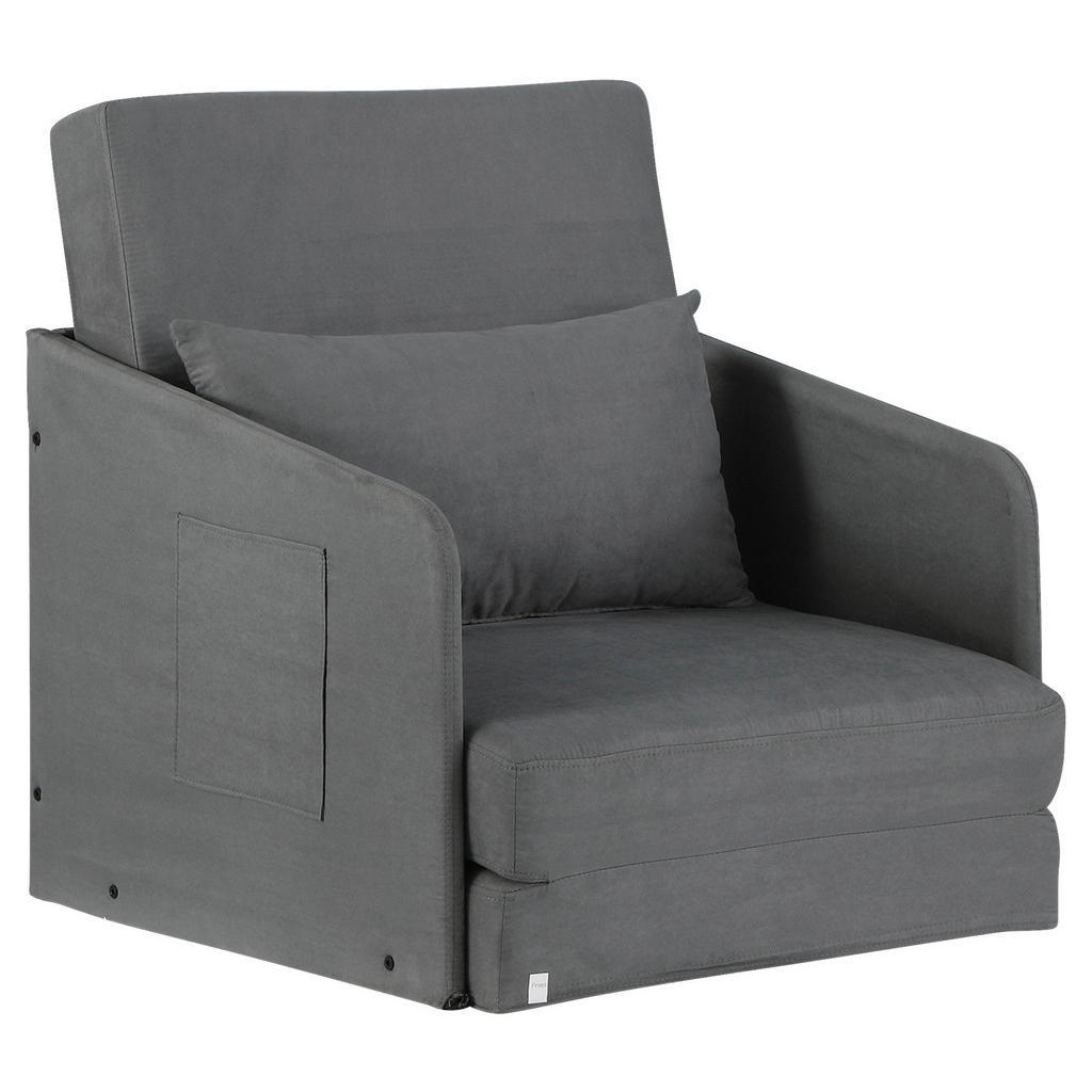 Schlafsofa 833-036 grau B/H/T: ca. 70x77x76 cm günstig online kaufen