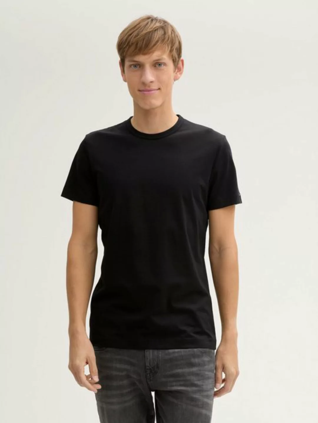 TOM TAILOR T-Shirt Slim Fit T-Shirt mit Stretch-Anteil günstig online kaufen