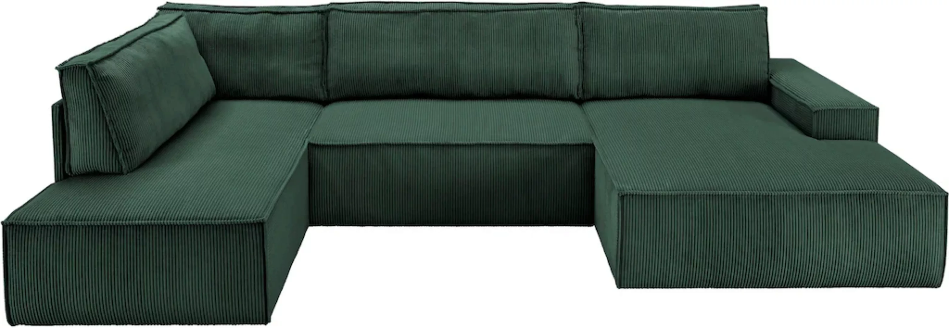 Home affaire Wohnlandschaft "SHERWOOD XXL 329 cm, U-Form, Schlafsofa,", Sch günstig online kaufen