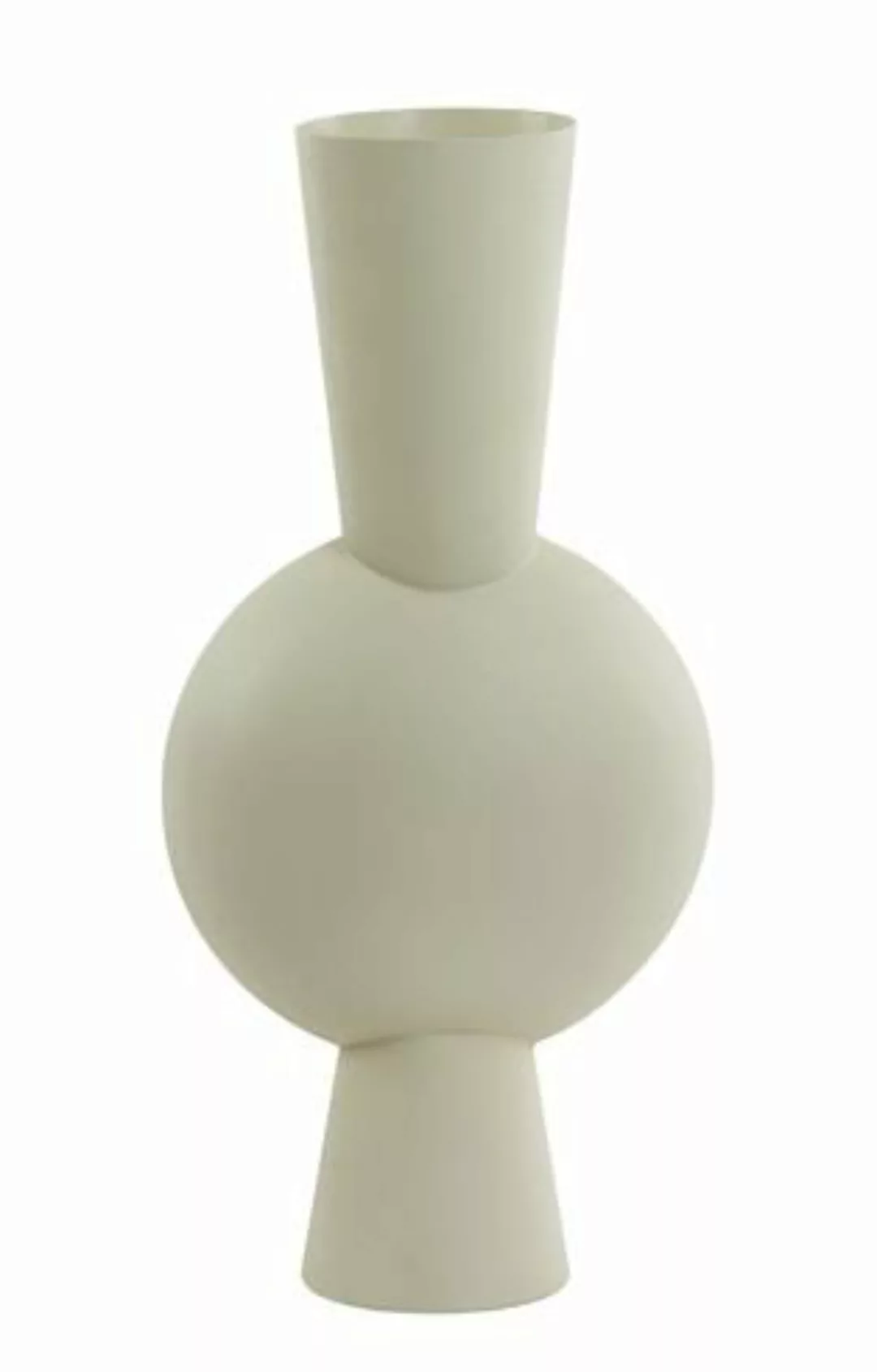 Light & Living Vasen Kavandu Vase hellgrau 26 x 19 x 54 cm (grau) günstig online kaufen