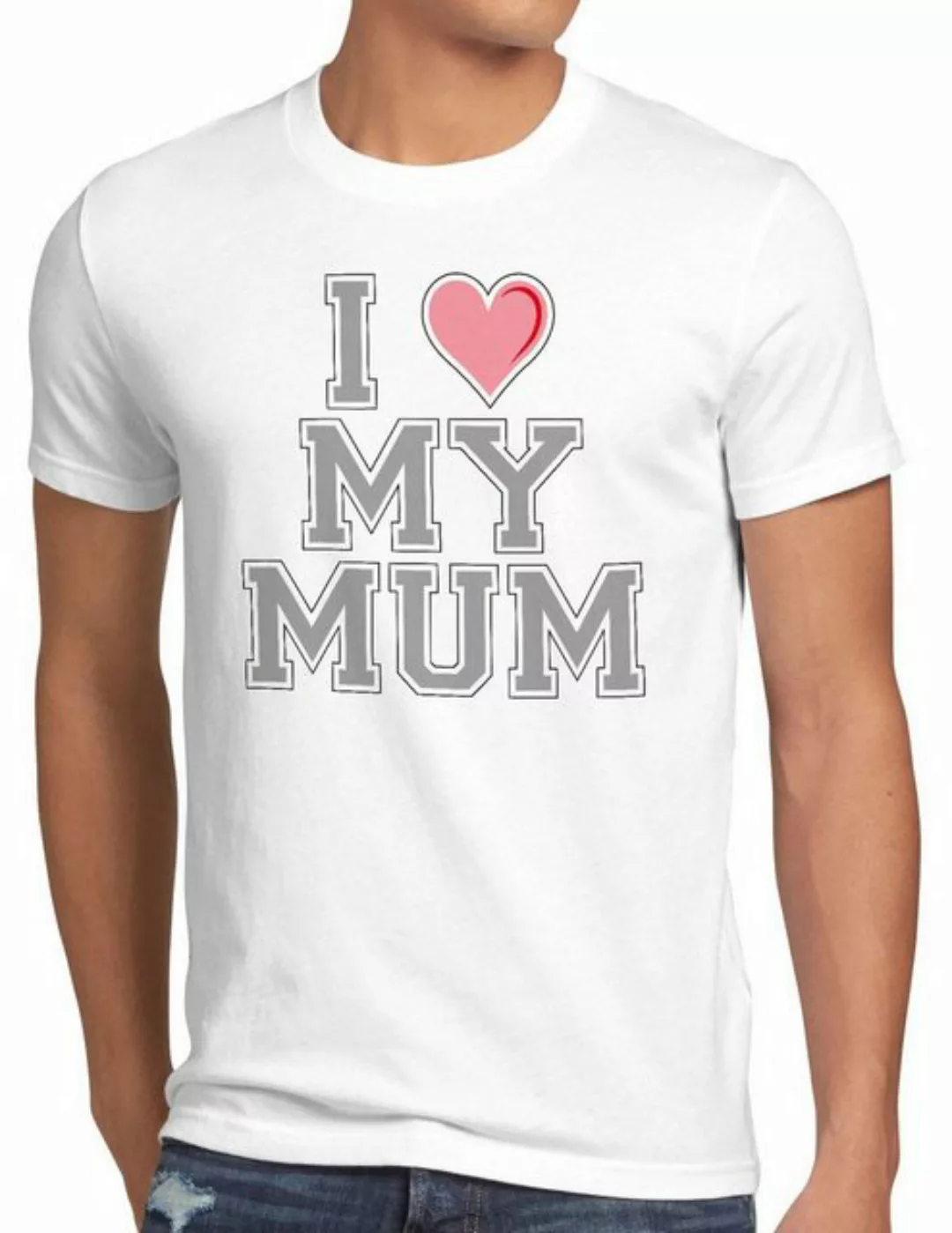 style3 Print-Shirt Herren T-Shirt I love my Mum mama oma mutter muttertag g günstig online kaufen