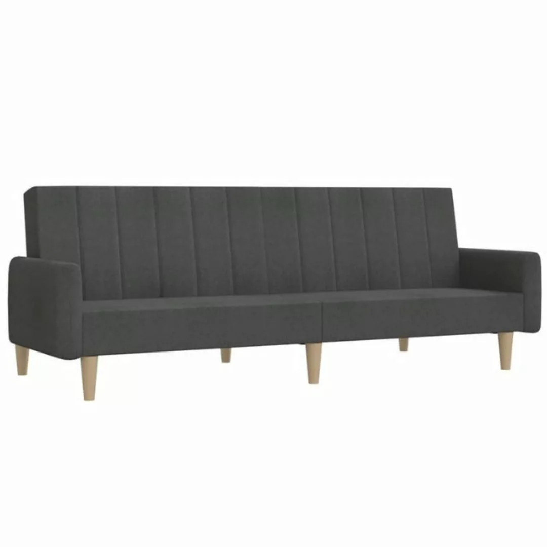 vidaXL Sofa Schlafsofa 2-Sitzer Dunkelgrau Stoff günstig online kaufen