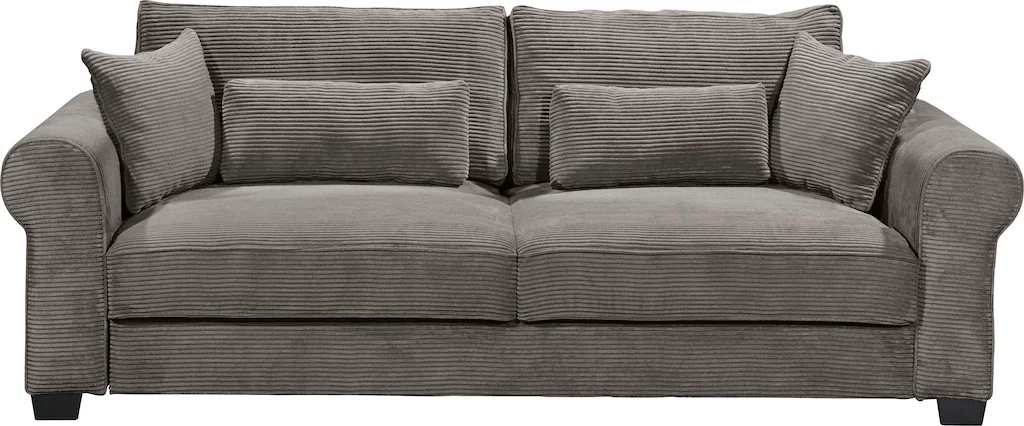 ED EXCITING DESIGN Schlafsofa "Angelina", mit Bettkasten & 4 Zierkissen günstig online kaufen