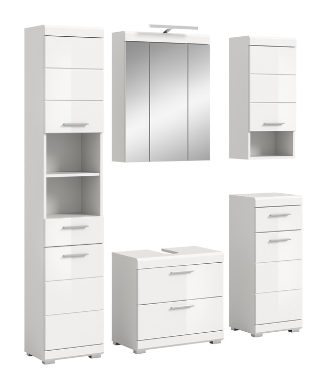 INOSIGN Badmöbel-Set »Siena, 5 teilig, inklusive LED Beleuchtung, bestehend günstig online kaufen
