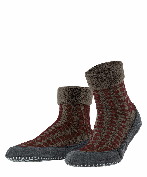 FALKE Cosy Class Socken, Herren, 45-46, Braun, AnderesMuster, Schurwolle, 1 günstig online kaufen