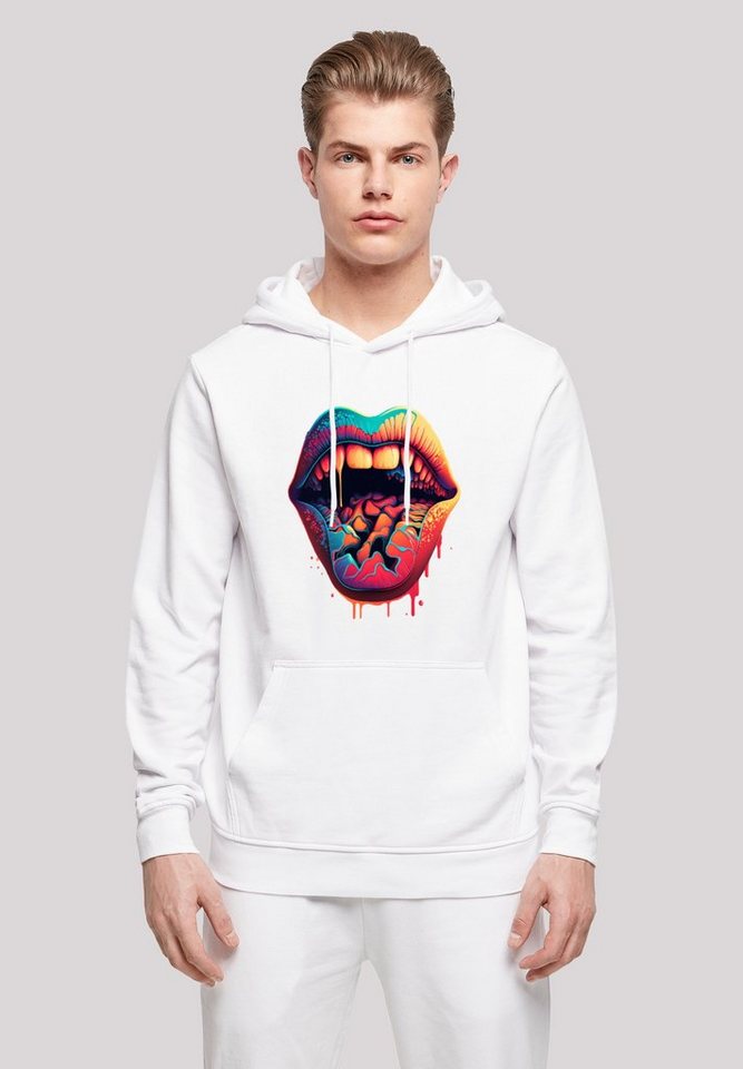 F4NT4STIC Kapuzenpullover Drooling Lips HOODIE Print günstig online kaufen