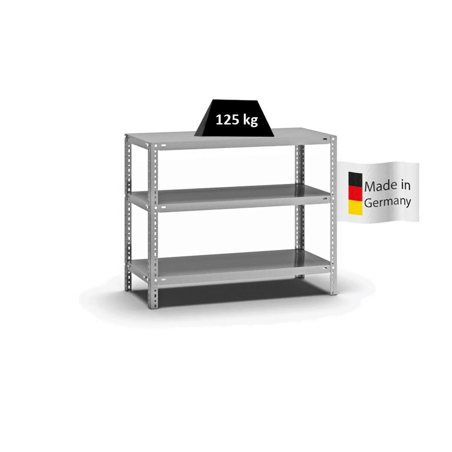 PROREGAL Fachbodenregal Schraubsystem Light-Duty Grundregal HxBxT 80 x 100 günstig online kaufen