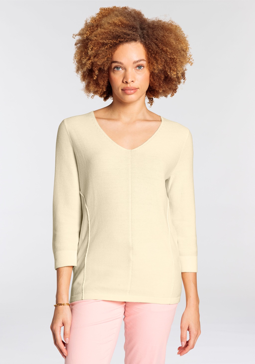 Boysens 3/4 Arm-Pullover, aus sommerlich leichtem Perlstrick günstig online kaufen