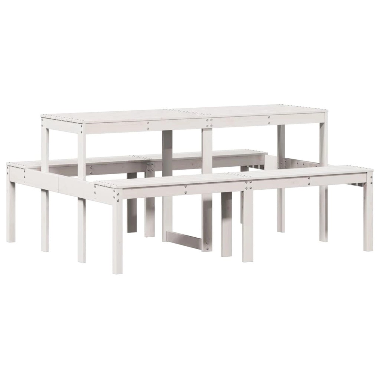 vidaXL Picknicktisch 160x134x75 cm Massivholz Kiefer 832563 günstig online kaufen