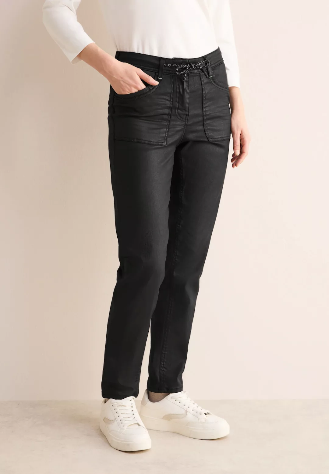 Cecil Regular-fit-Jeans TRACEY mit Tunnelzug am Bund günstig online kaufen