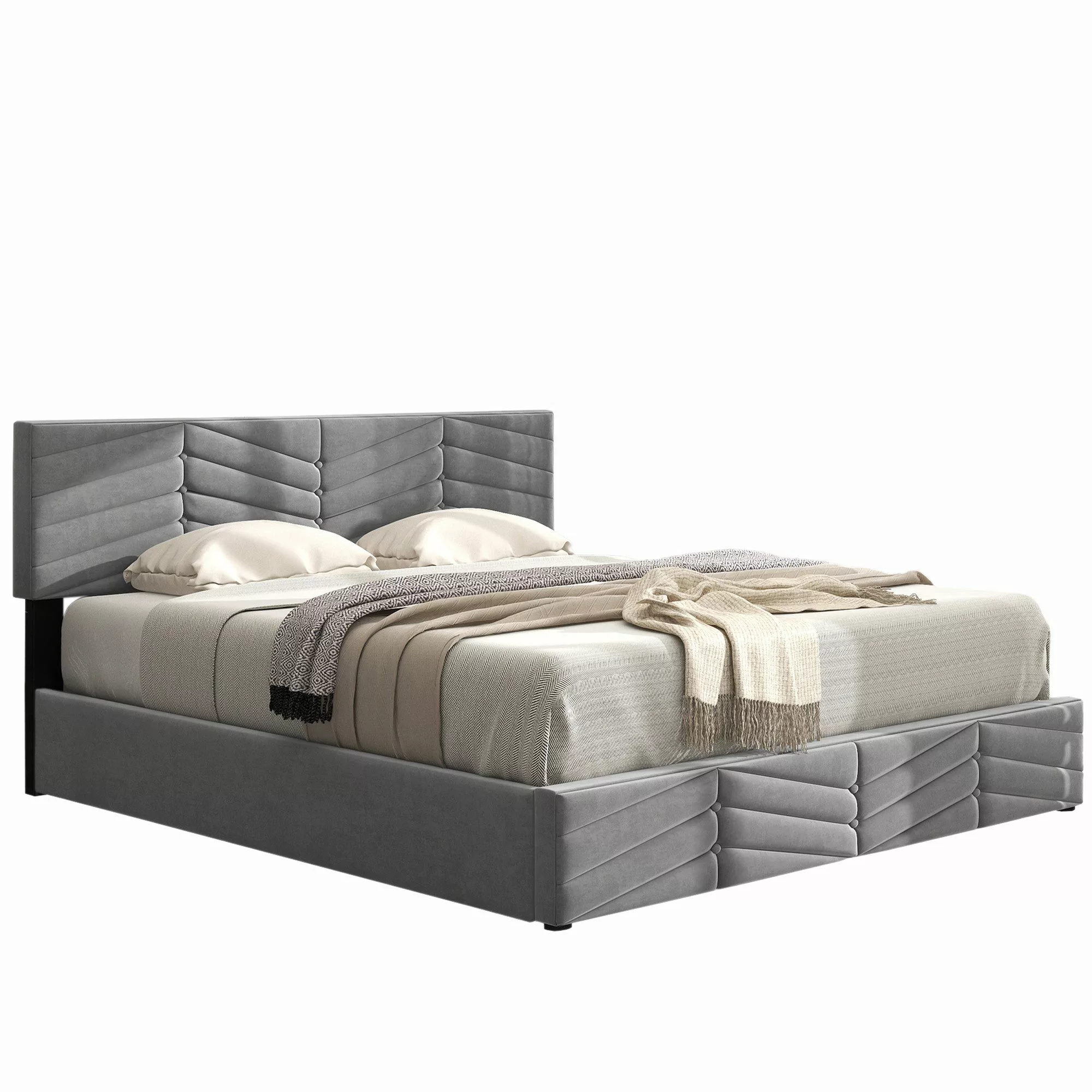 HAUSS SPOLE Polsterbett 140x190 mit höhenverstellbares günstig online kaufen