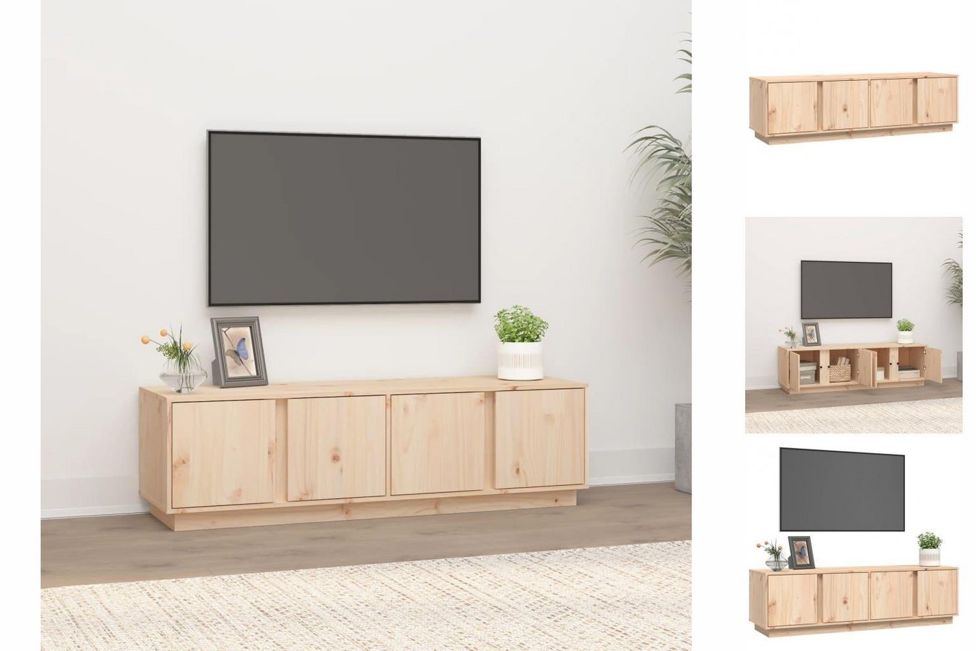 vidaXL TV-Schrank TV-Schrank 140x40x40 cm Massivholz Kiefer günstig online kaufen