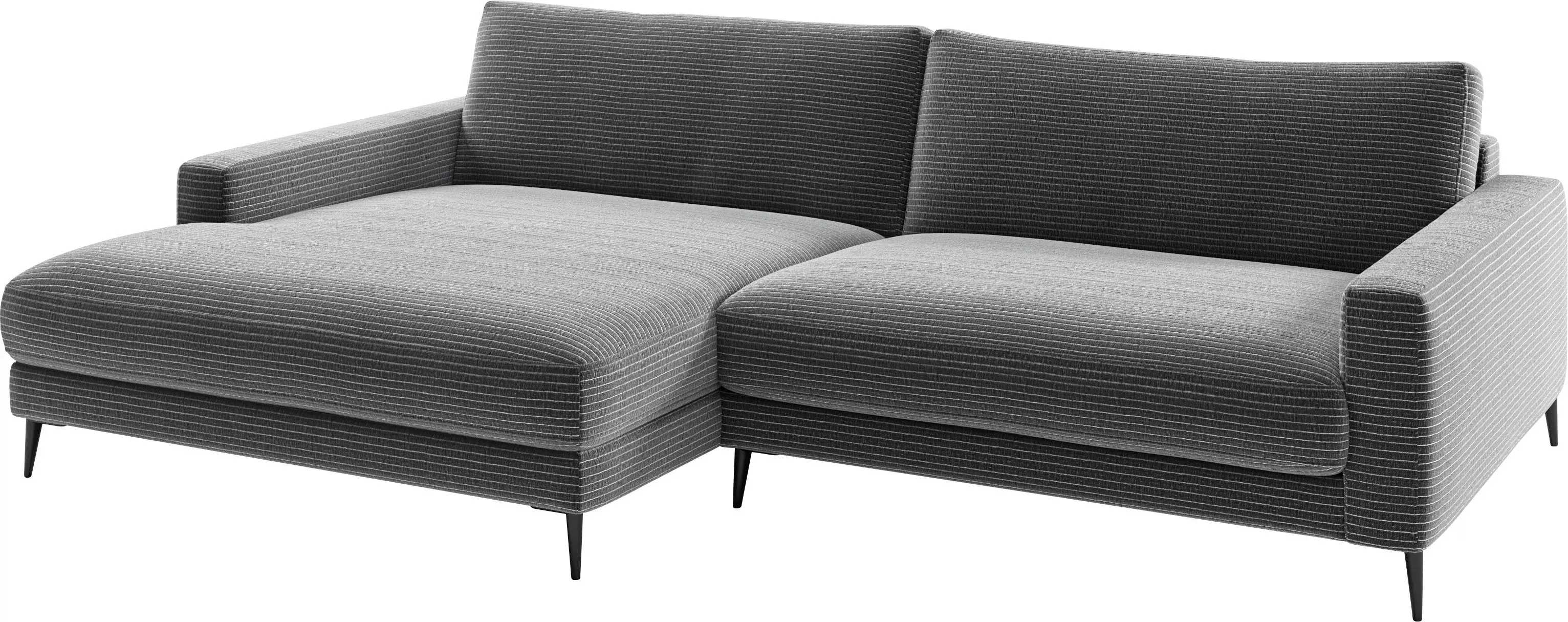 INOSIGN Ecksofa "Downtown, B/T/H: 272/190/84 cm L-Form", weicher Sitzkomfor günstig online kaufen