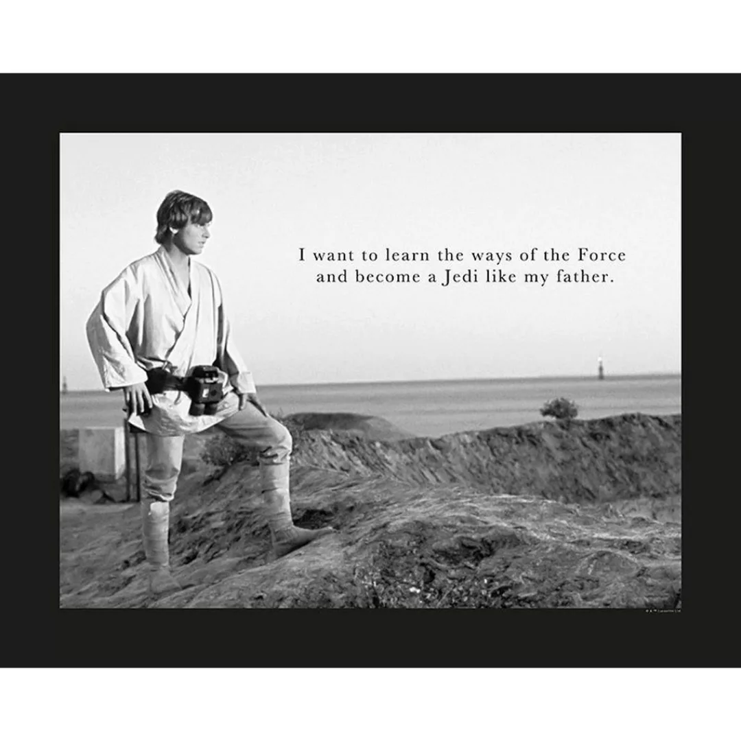 Komar Wandbild Star Wars Classic Luke Quote Star Wars - Classic B/L: ca. 50 günstig online kaufen