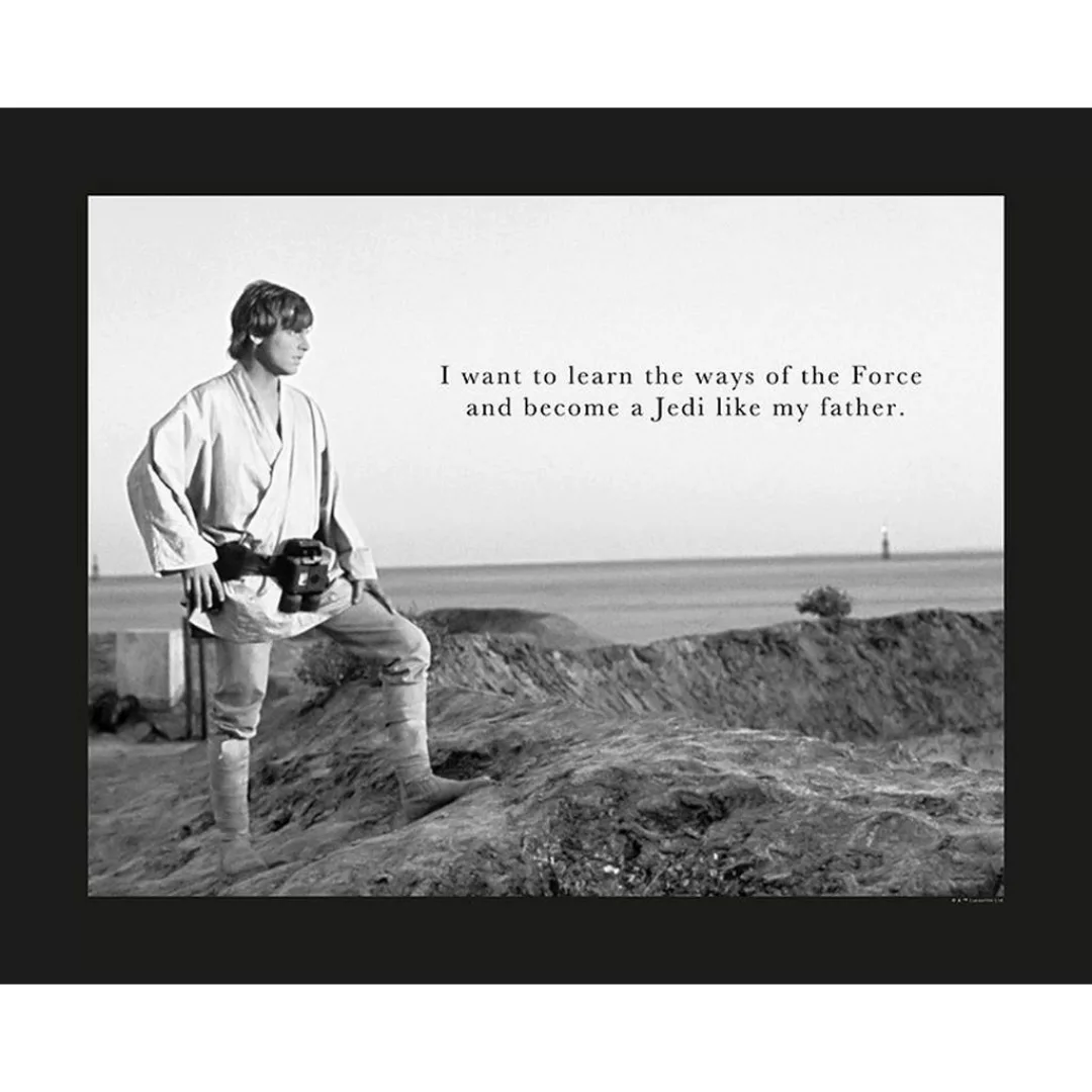 Komar Poster Star Wars Classic Luke Quote Star Wars - Classic B/L: ca. 50x4 günstig online kaufen