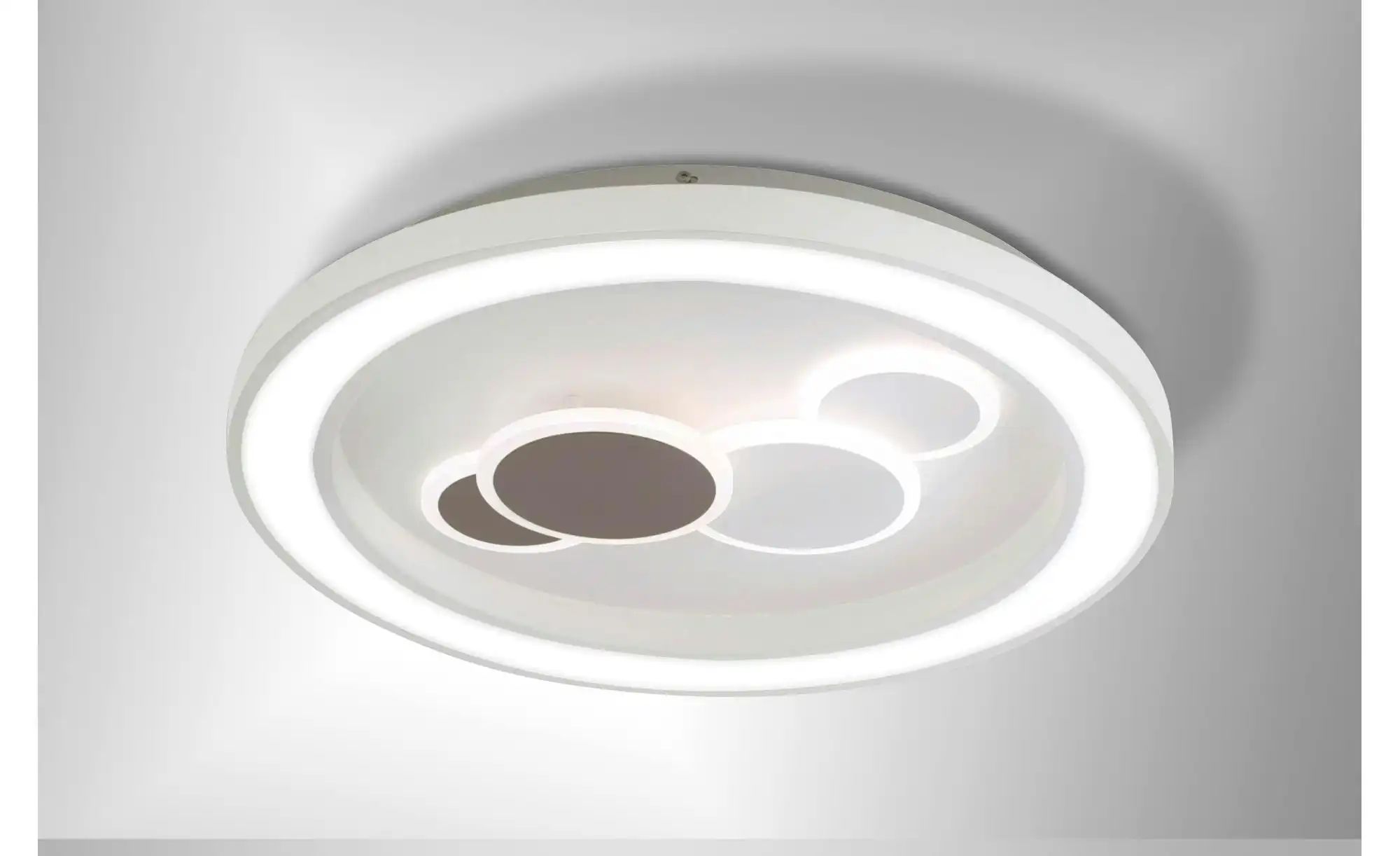 Paul Neuhaus LED-Deckenleuchte  weiß  rund   ¦ weiß ¦ Maße (cm): B: 60 H: 8 günstig online kaufen