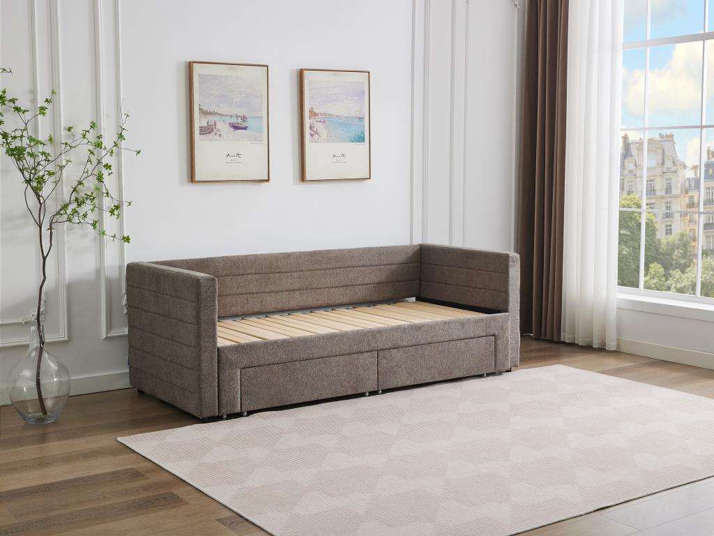 Ausziehbett + Matratzen - 2 x 80 x 200 cm - Mit ausziehbarem Lattenrost & S günstig online kaufen