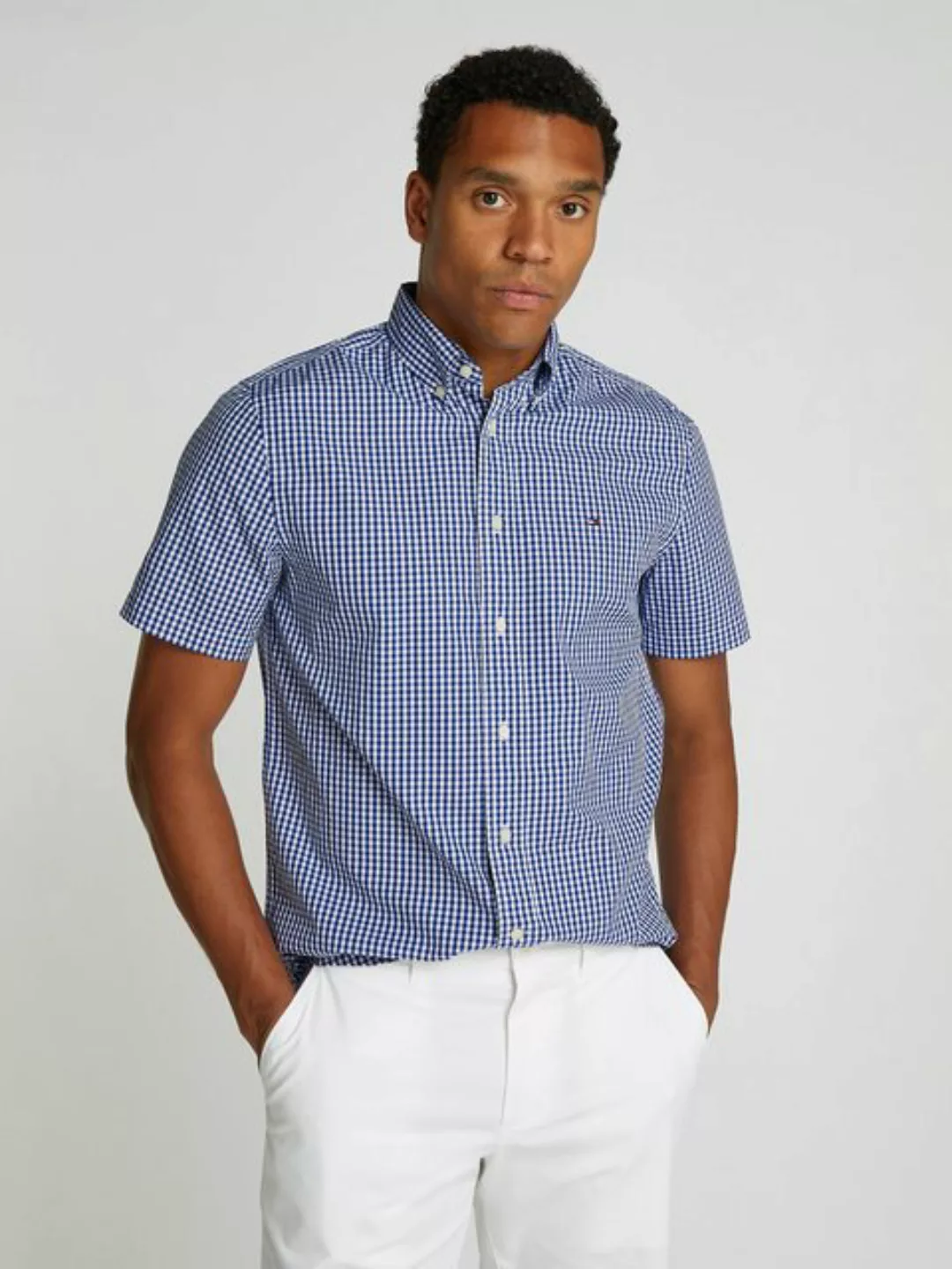 Tommy Hilfiger Kurzarmhemd FLEX POPLIN CHECK SS RF SHIRT günstig online kaufen