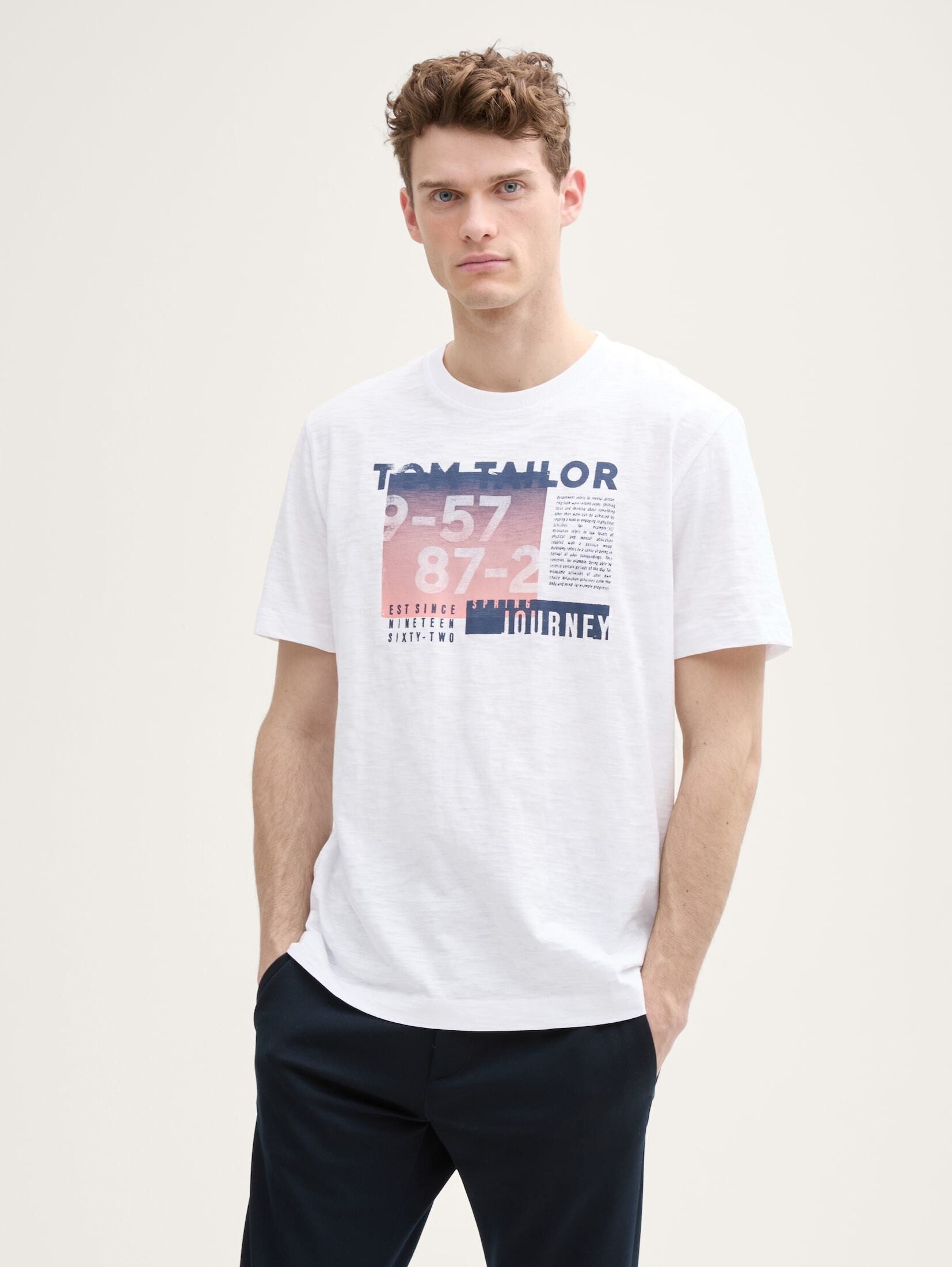 TOM TAILOR T-Shirt T-Shirt aus Baumwolle günstig online kaufen