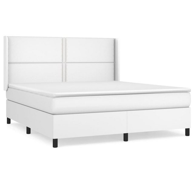 vidaXL Boxspringbett Bett Boxspringbett Kunstleder komplett mit Matratze & günstig online kaufen