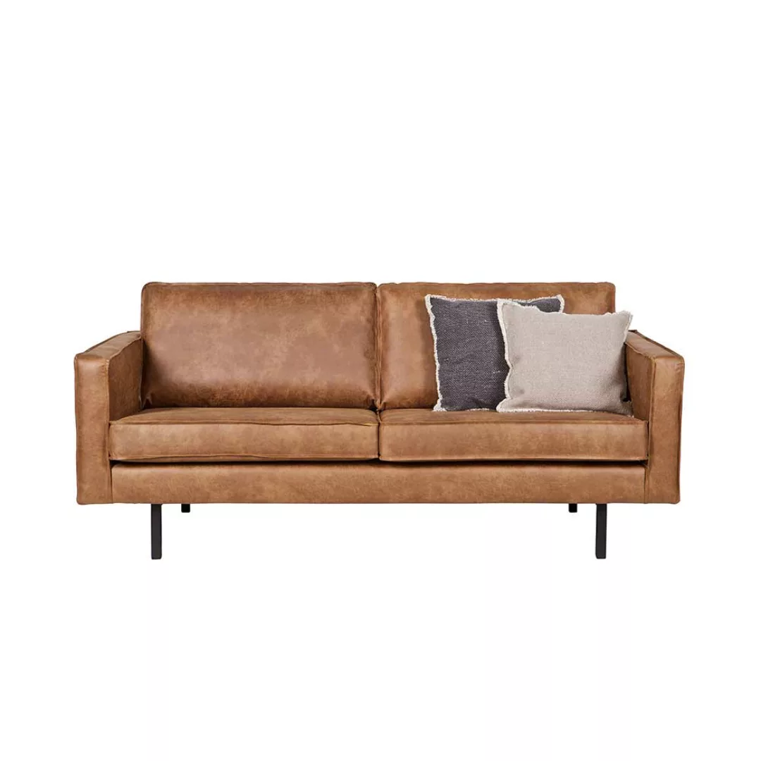 Lounge Sofa in Cognac Braun recycling Leder günstig online kaufen