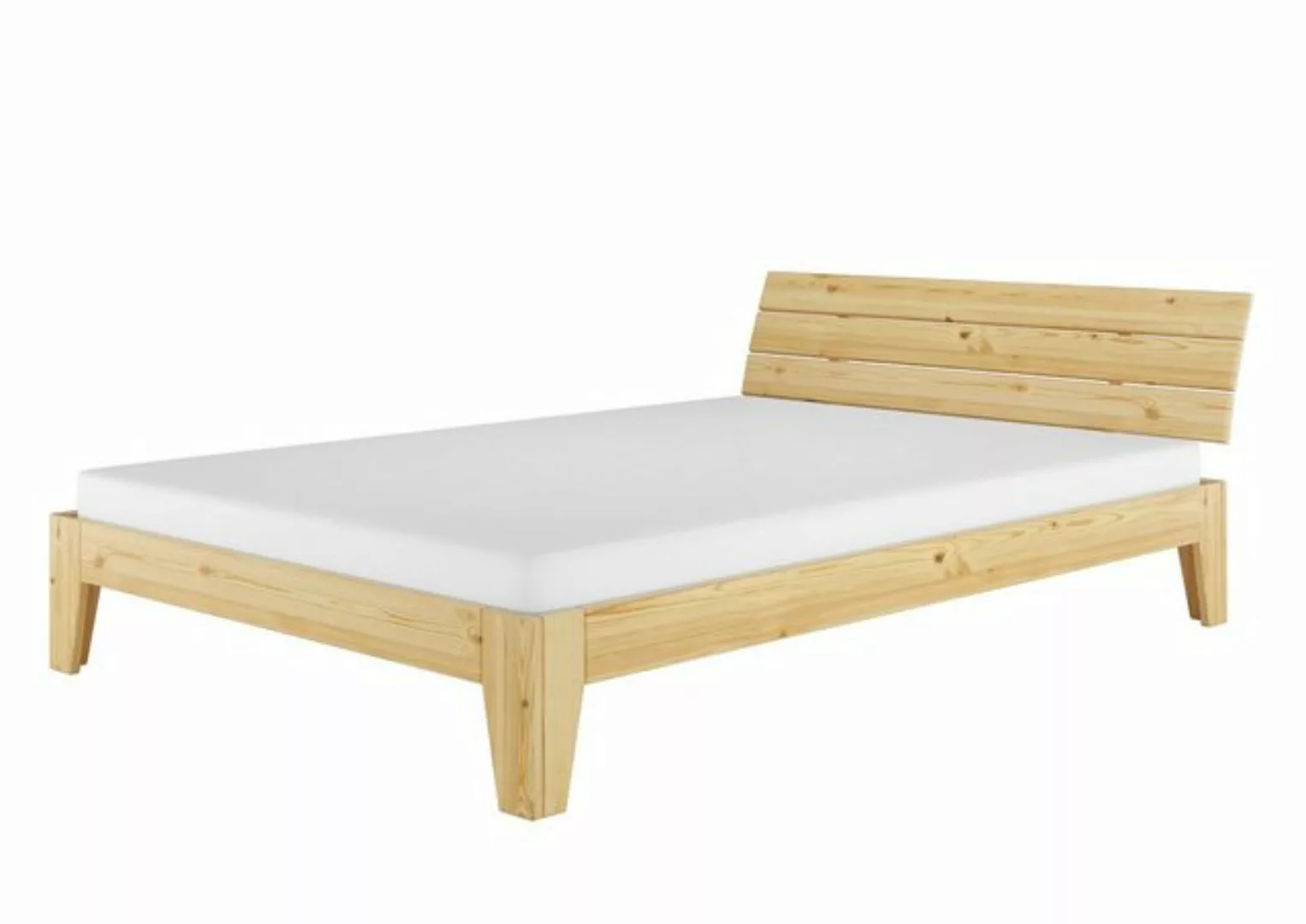 ERST-HOLZ Einzelbett Doppelbett in Überlänge mit Matratze und Rost 140x220, günstig online kaufen