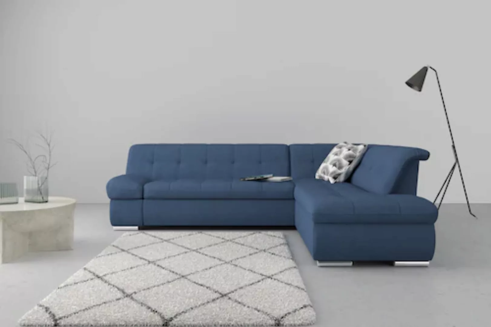DOMO collection Ecksofa »Mona L-Form«, wahlweise mit Bett- und Armlehnfunkt günstig online kaufen