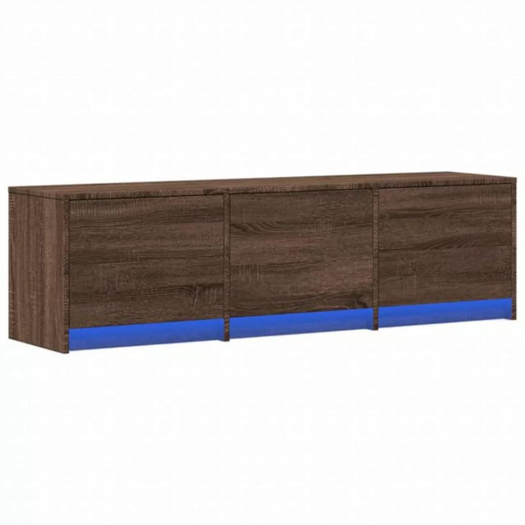 vidaXL TV-Schrank TV-Schrank LED Braun Eichen-Optik 140x34x40 cm Holzwerkst günstig online kaufen