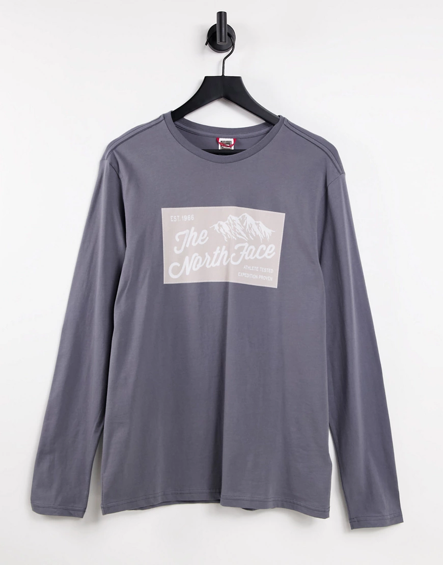 The North Face – Image Ideals – Langärmliges Shirt in Grau günstig online kaufen