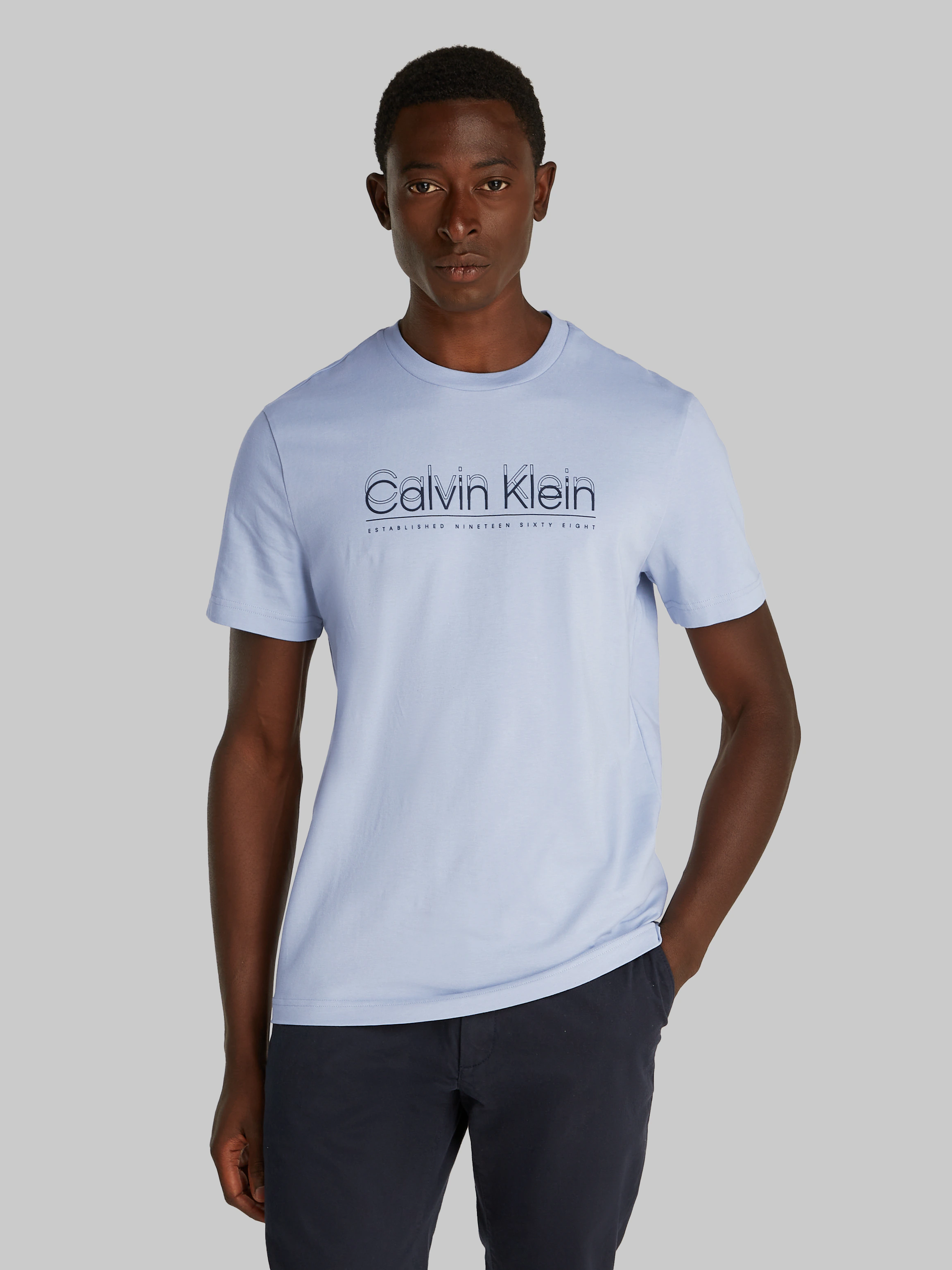 Calvin Klein T-Shirt "CP-DOUBLE LOGO T-SHIRT", mit großem Logoschriftzug günstig online kaufen