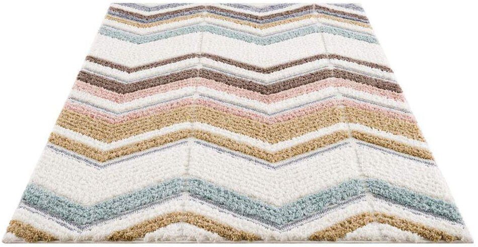 Carpet City Hochflor-Teppich »Focus 3009«, rechteckig, 20 mm Höhe, Läufer, günstig online kaufen