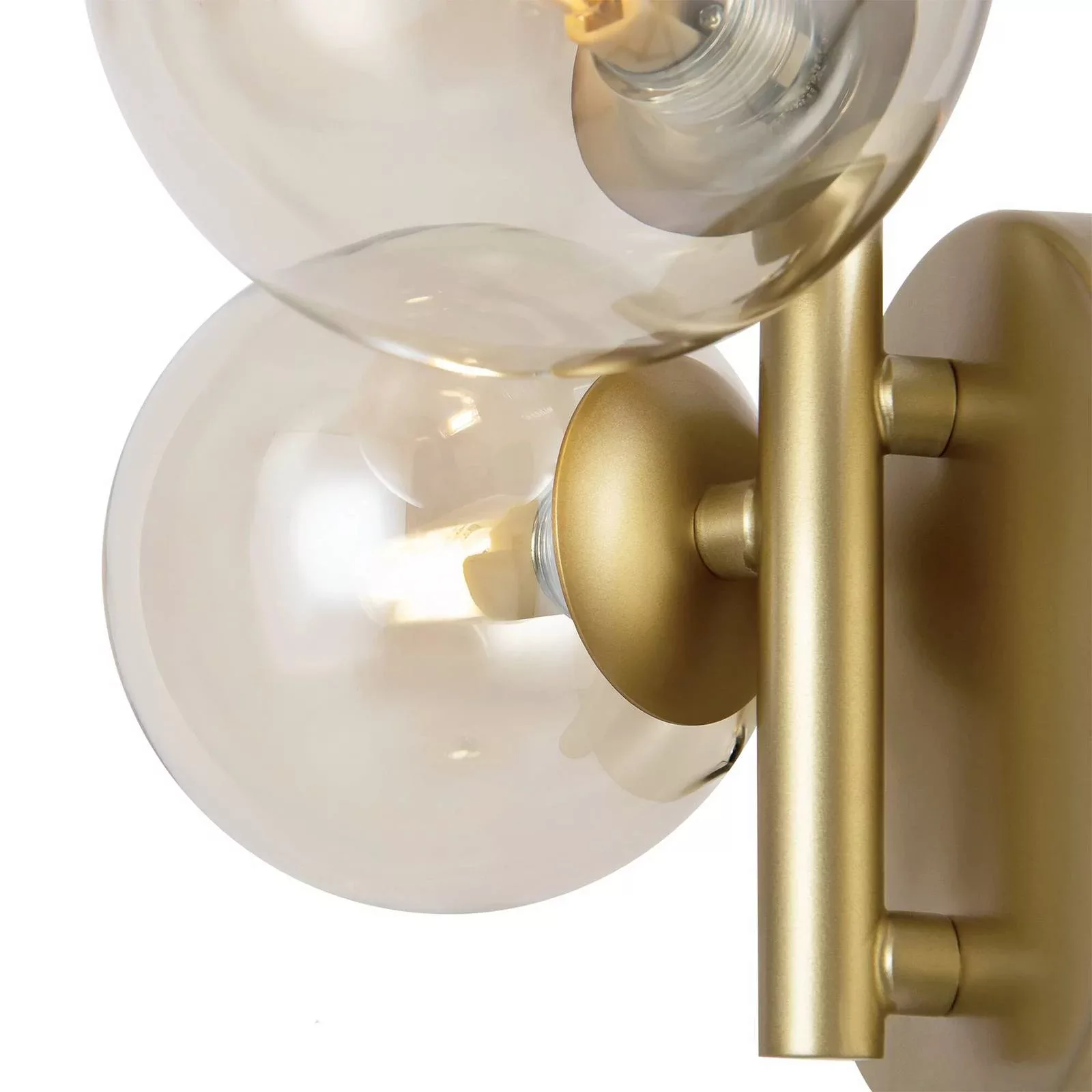 Maytoni Wandlampe Dallas, gold/klar 3-flg. Glas Höhe 25,5 cm günstig online kaufen