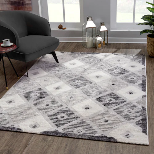 Sanat Teppich »Evra 7003«, rechteckig, 22 mm Höhe, Wohnzimmer, Kurzflor, mo günstig online kaufen