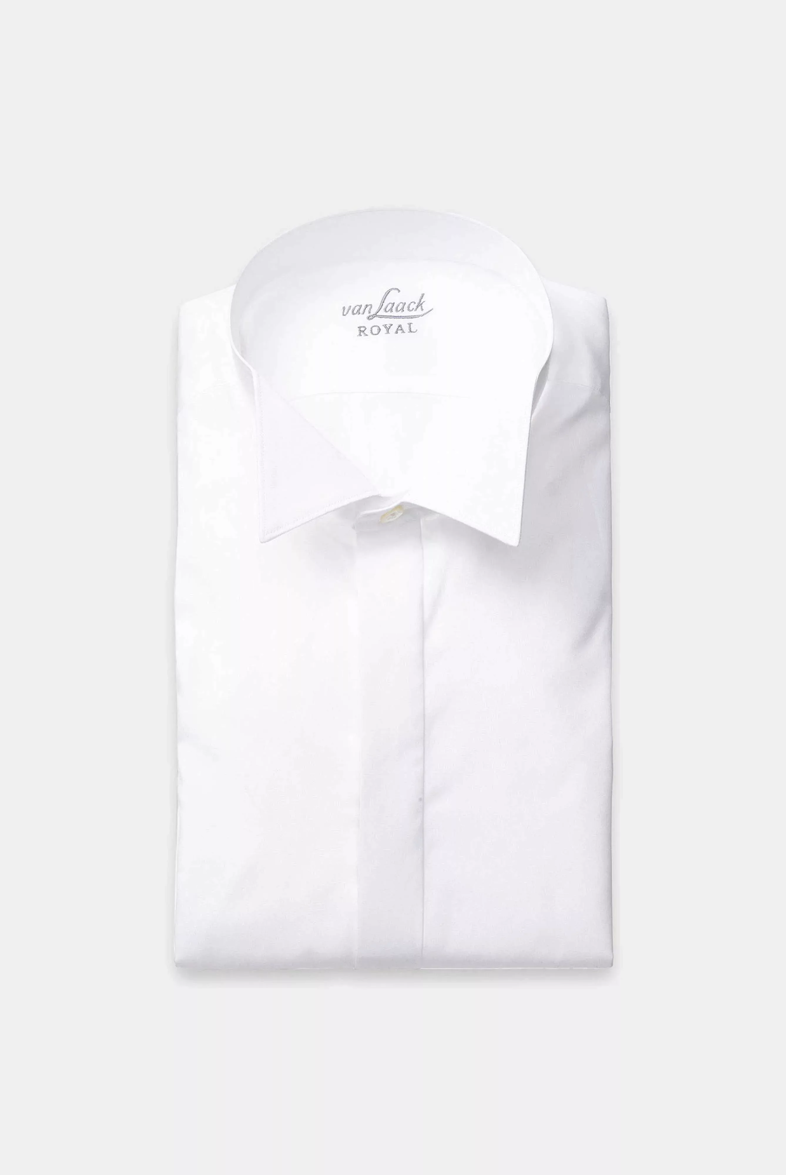 Abendhemd mit Kläppchen Kragen aus Baumwolle Slim Fit günstig online kaufen