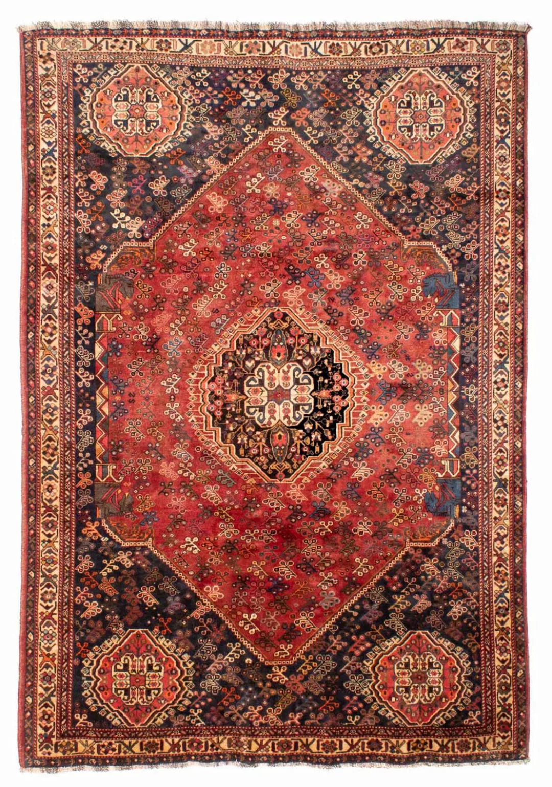 morgenland Wollteppich »Shiraz Medaillon Rosso 294 x 202 cm«, rechteckig, U günstig online kaufen