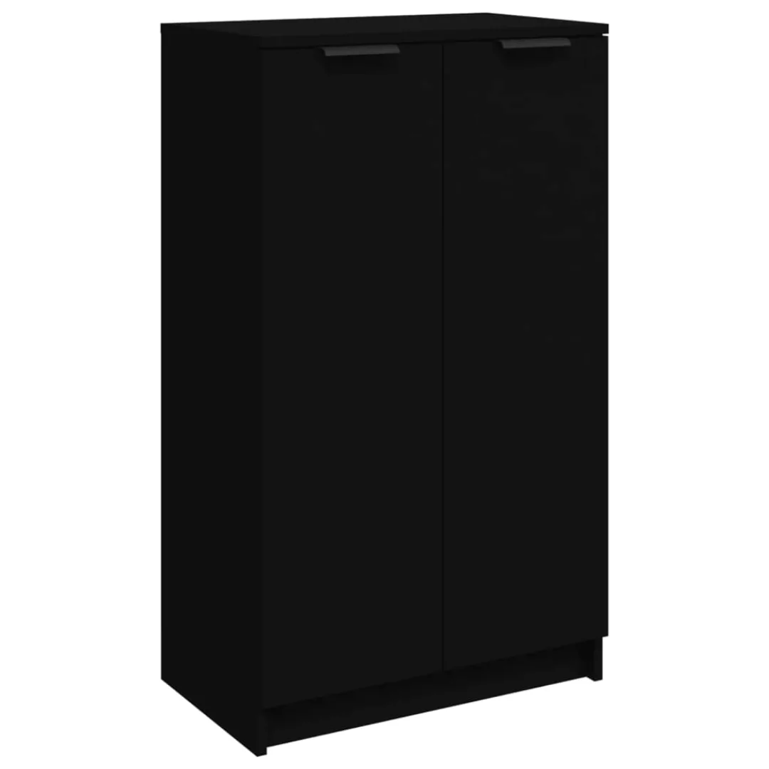 Vidaxl Schuhschrank Schwarz 59x35x100 Cm Holzwerkstoff günstig online kaufen