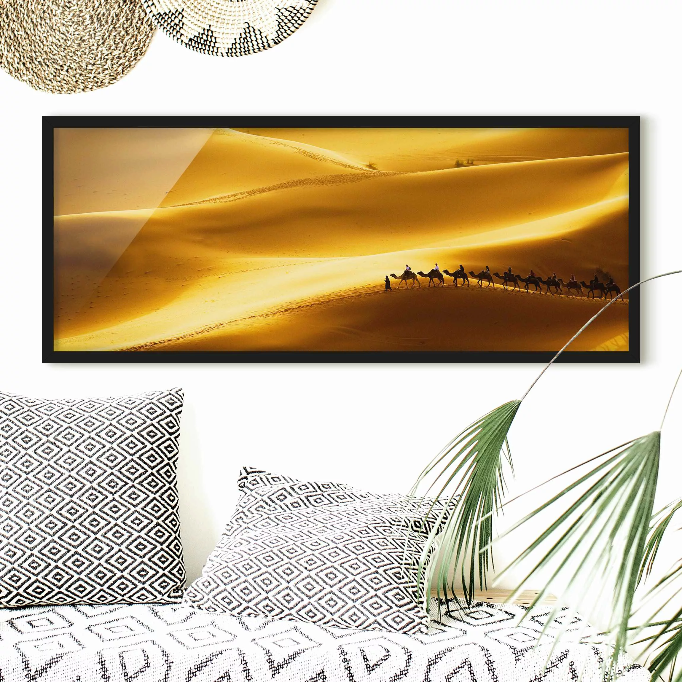 Bild mit Rahmen Natur & Landschaft - Panorama Golden Dunes günstig online kaufen