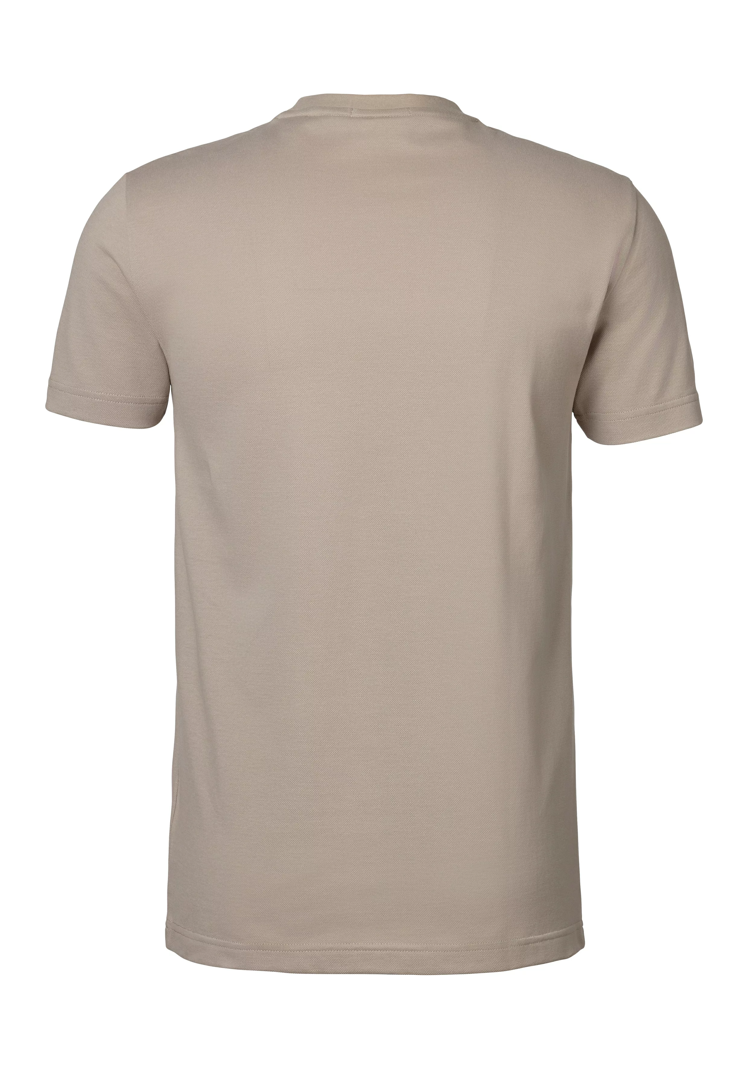 Gant T-Shirt Slim Fit Tonal Shield Pique Shirt mit Ton in Ton Logo günstig online kaufen