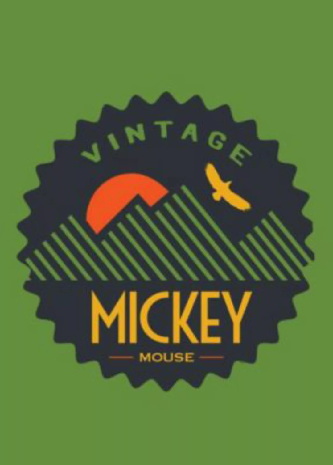 KOMAR Wandbild - Mickey Mouse Vintage - Größe: 50 x 70 cm mehrfarbig Gr. on günstig online kaufen